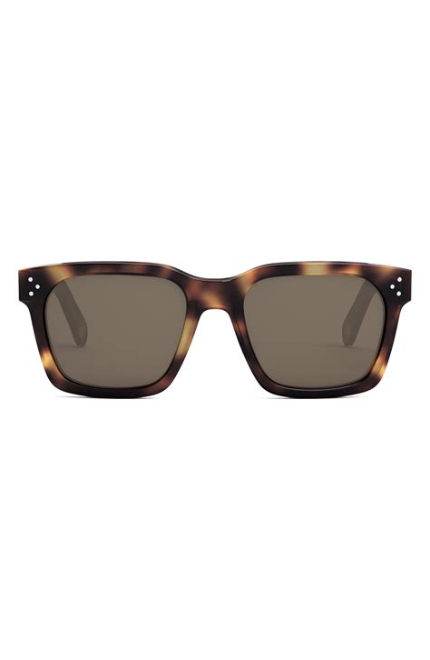 CELINE Bold 3 Dots 54mm Geometric Sunglasses .